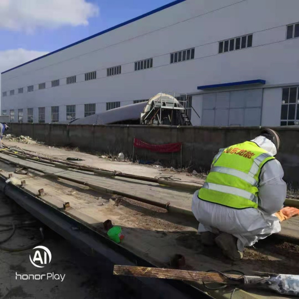 退役葉片模具施工現場