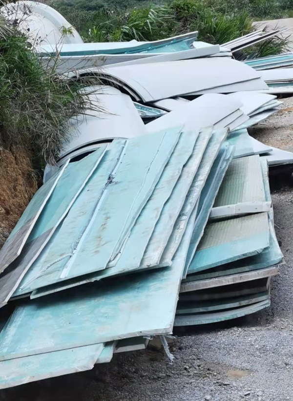 葉片回收處置現場