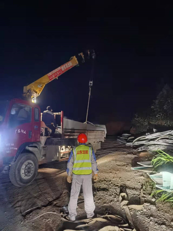 葉片回收處置現場