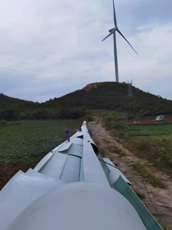 葉片回收處置現場