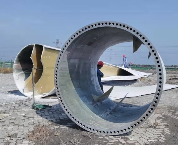 葉片回收處置現場